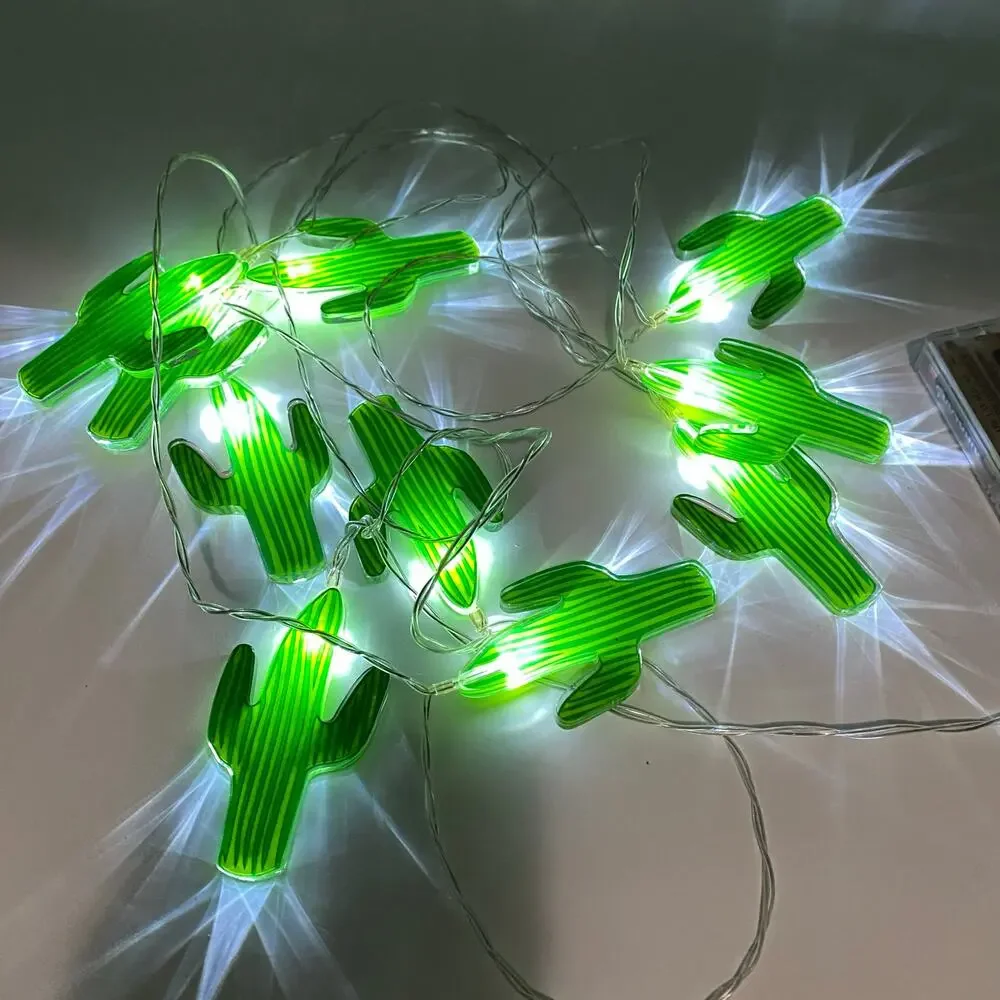Saguaro cactus string lights
